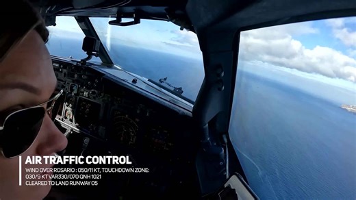 Boeing 737 challenging landing Madeira Funchal