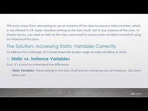 How to Fix Static Variables Not Showing Up in Unity