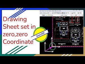 Drawing sheet Set in (0,0) coordinate in AutoCad 2007. || smart dcr in wb || smart dcr in India