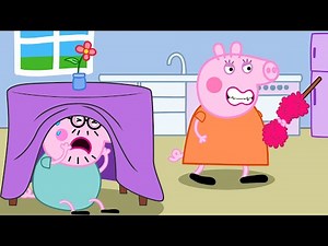 Daddy Pig is Hiding From Mummy Pig's Anger | Peppa Pig Funny Animation