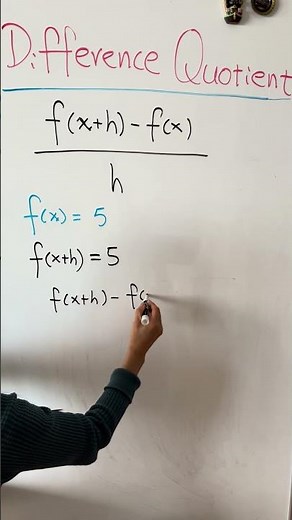 Difference Quotient of a Constant function #sat #maths #calculus #mathstricks
