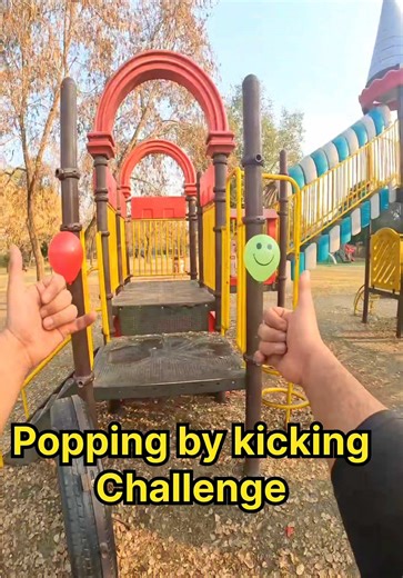 POV Parkour :Popping the Obstacle by Kicking and embarking Playgroud Challenge 🎈✅. #trending #viral_video #playground #bellaciao