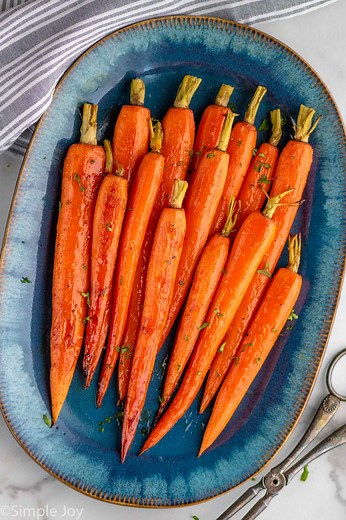 Three Ingredient Honey Roasted Carrots - Simple Joy
