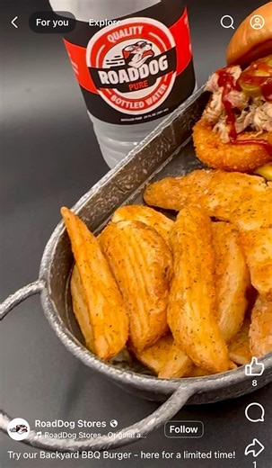 RoadDog Stores - Try our Backyard BBQ Burger - here for a limited time! | Spring Valley RoadDog