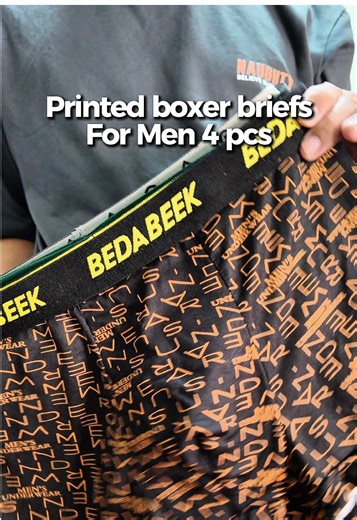 Comfortable Printed Boxer Briefs for Men – 4 Pack