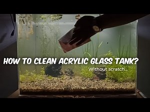 How to clean ACRYLIC glass tank without scratch | DIY