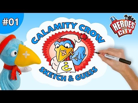 Heroes of the City – Ep 01 Sketch & Guess with Calamity Crow | Car Cartoons | Car Cartoons