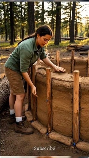 Alone in the Forest — Building a Hidden Off-Grid Dome Home Using Only Natural Materials