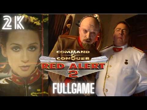 COMMAND & CONQUER: RED ALERT 2 Soviet Campaign Full Walkthrough (2K 60FPS) No Commentary