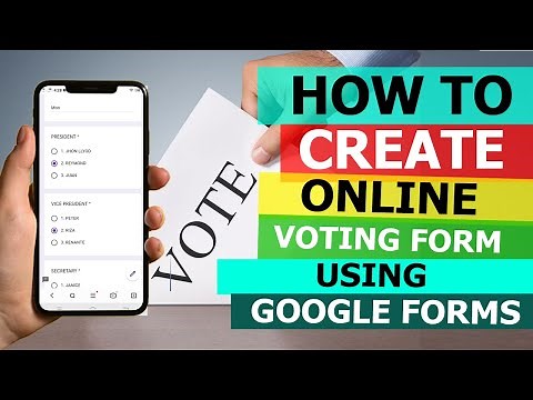 HOW TO CREATE ONLINE VOTING FORM USING GOOGLE FORMS