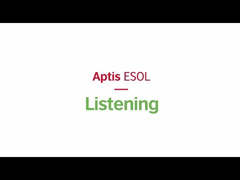 Aptis ESOL Listening test – format and tips