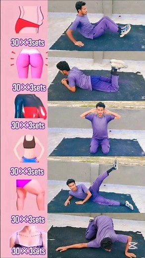 5-Minute Bed Workout That Actually Works | Flat Belly & Thighs #slimdown #bedworkout
