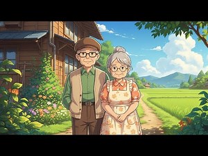 A Peaceful Day in the Countryside with Grandparents 🌿 | Ghibli-Style Animated Ambience
