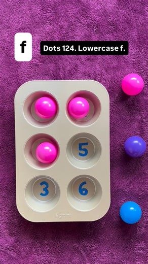 Elizabeth Symington 🟢 Braille Content Creator on Instagram: "Lowercase f in braille (Learn the ABCs in braille)"