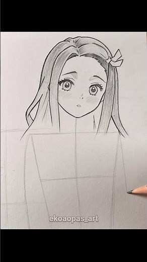 How i draw anime body #drawing #animeart #art #sketch #nezuko