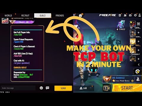 HOW TO MAKE FF TCP BOT - EASY WAY TO MAKE FF TCP 🔥 FF TCP BOT TUTORIAL 🎉