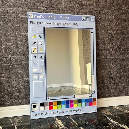 Ms Paint Mirror, Classic Software Interface Decor, Retro PC Window Art - Etsy Australia
