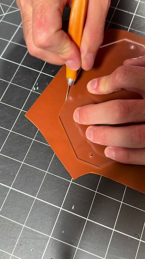 Cutting Out Leather Patterns for Crafting