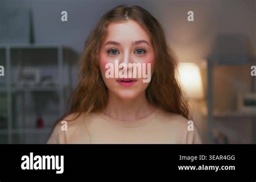 Portrait of Young Woman Looking at Camera as Showing Sign of Close Mouth or Shut Up Close Up. Face of Female Person Signing Stop Talking Symbol in Dangerous Chatting. Hand Gesture on Lips by Calm Girl Stock Video Footage - Alamy