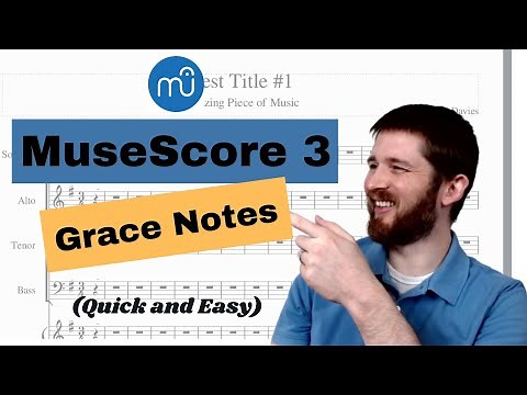 How to Add Graces Notes in MuseScore 3, Includes Shortcuts for Grace Notes with Slurs or Accidentals