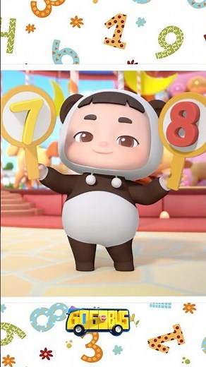 Numbers Song - 123 Counting Fun With GoGoBus #shorts #nurseryrhymes #kidssongs #gogobusnurseryrhymes