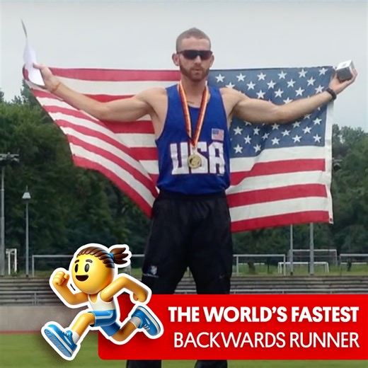 37K views · 211 reactions | Meet the person who holds the record as the fastest backwards runner in the world  | Great Big Story | Facebook