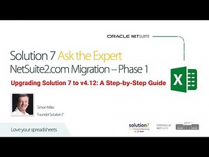 NetSuite2 Migration - Phase 1 Upgrading to v4.12 (Step-by-Step) | Solution 7 Ask the Expert May 2025
