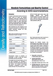 Hand Sanitizer Formulation and Concentration Determination