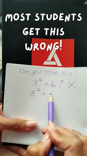Most students get this wrong! Common mistakes using indices/exponents. #learnfast #mathshelp
