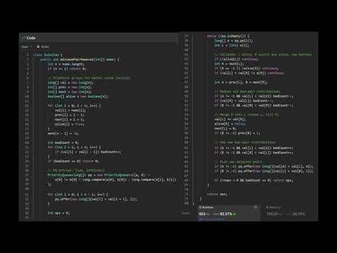 3510 Minimum Pair Removal to Sort Array II