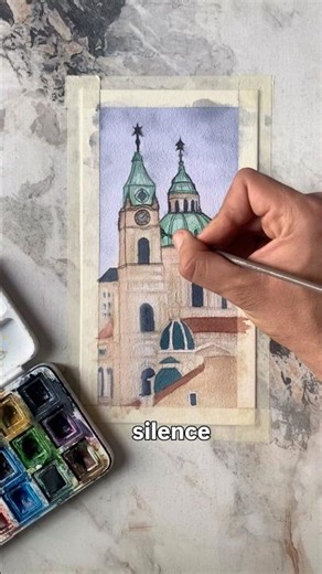 EUROPEAN ARCHITECTURE WATERCOLOR 🏛️✨