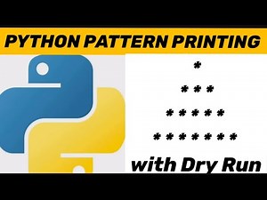 PYTHON PATTERN PRINTING: star triangle printing with Dry Run.