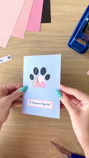 DIY Paper Paw Print Craft: Easy Iris Folding Tutorial
