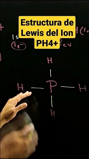 estructura de Lewis del Ion fosfonio PH4+