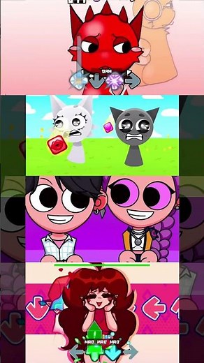 FNF My Heart Drumming Cover with Sprunki - Friday Night Funkin Mobile #myheart #sprunki