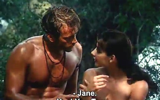 激情丛林：泰山珍妮意图云雨一番。人猿泰山豆瓣7.8分1995电影赏析5 Tarzan -X Shame of Jane洛可希弗帝罗莎卡拉乔洛酷似奥黛丽赫本