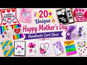 20+ Unique 🔥Mother's Day Card Ideas/Best Mother's Day Handmade Cards/DIY Easy White paper Card