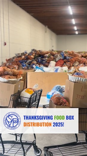 2025 Thanksgiving Food Box Distribution Day 1! This year the need was the highest it’s ever been, and our community showed up. Because of you, more families are able prepare a Thanksgiving meal this holiday season. We are so grateful for everyone in our community who came together to make this program happen. Thank you to our volunteers, partners, sponsors, and everyone who assembled and donated Thanksgiving food boxes. #Thanksgiving #svdp #thanksgivingfooddrive | St. Vincent de Paul Southwest I
