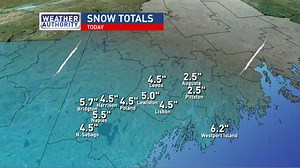 4.5K views | ‪WGME CBS 13 News, Portland Weather Watchers are checking in with 2" to 6" across the area as of 9PM. Many have experienced the change to sleet. We're looking ahead to the AM commute and Thursday's storm coming up on FOX 23 at 10 and CBS 13 at 11. | Charlie Lopresti | Facebook