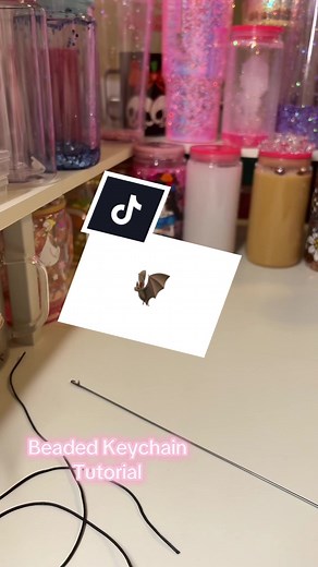 Beaded Keychain Tutorial for Halloween Crafting