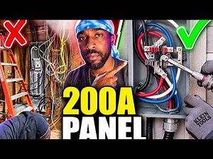 How to Wire a 200A Main Breaker Panel: Passing Rough-In Inspection! ⚡📦