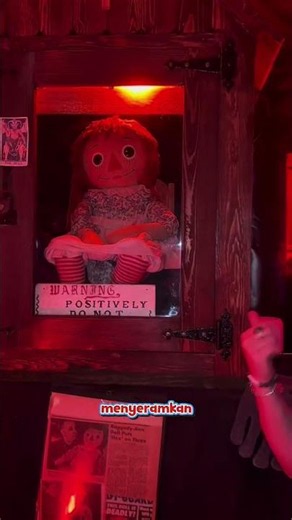 Why is the Annabelle doll always kept in a locked glass cabinet⁉️