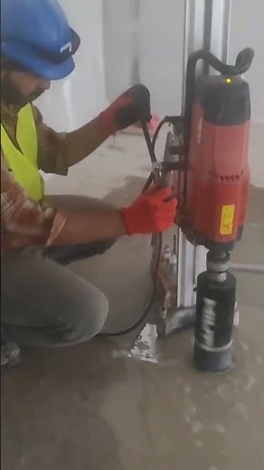 Hilti Coring Machine, Coring technique, how to make coring