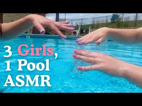 3 Girls do Pool ASMR - Outdoor lofi