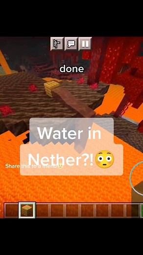How to Place Water in Nether in Minecraft Bedrock