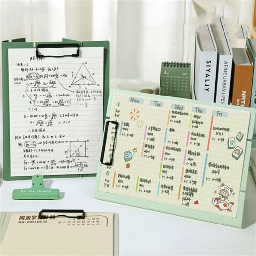 CSQ63 Writing Pad Stand File Folder Folding Clipboard A4 Board Clip Folder Business Portable Paper Display Stand School | Lazada PH