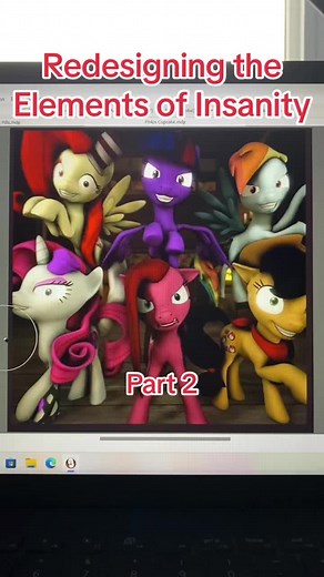 Redesigning the elements of insanity part 2 #mlp #mylittplepony #mylittleponyfriendshipismagic #elementsofinsanity #scary #creepy #cartoon #pony #art #drawing #digital #applejack #applepills #pinkypie #pinkiscupcake #gore #warning