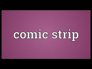 Comic strip Meaning