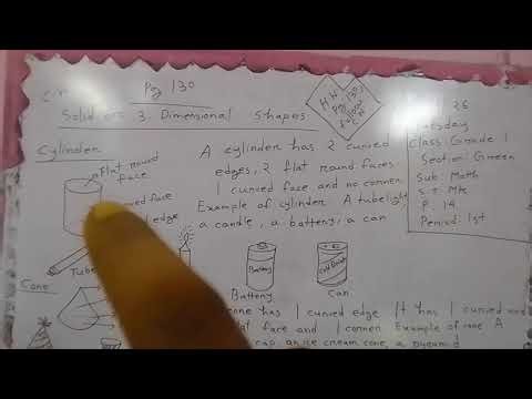 Math class / Grade 1 / Solid shapes