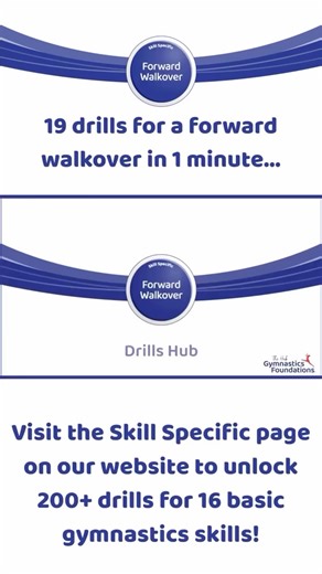 The Hub Gymnastics Foundations on Instagram: "19 drills for a forward walkover! 🤩 Want more drills for skills? Check out the Skill Specific page on our website for drills to help achieve 16 basic gymnastic skills! 🔗 Go to: https://www.gymnasticsfoundations.com/skill-specific/ or click the link in bio #gymnastics #gymnasticsdrills #gymnasticsskills"